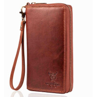 MATADOR CADIZ XL Damen Portemonnaie Leder Langbörse RFID Braun