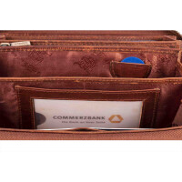 MATADOR CADIZ XL Damen Portemonnaie Leder Langbörse RFID Braun