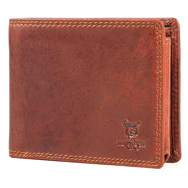 MATADOR OVIEDO RFID Herren Leder Geldbörse Portemonnaie Geldbeutel TÜV Braun