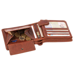 MATADOR OVIEDO RFID Herren Leder Geldbörse Portemonnaie Geldbeutel TÜV Braun