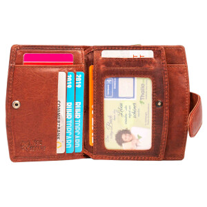 MATADOR | VALENCIA | Damen Portemonnaie Leder RFID Vintage Braun