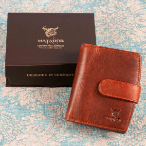 MATADOR | VALENCIA | Damen Portemonnaie Leder RFID Vintage Braun
