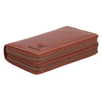 MATADOR MADRID Damen Leder Geldbörse Langbörse Vintage Braun