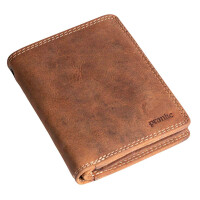 Herren Geldbörse Portemonnaie Brieftasche Geldtasche Leder Braun