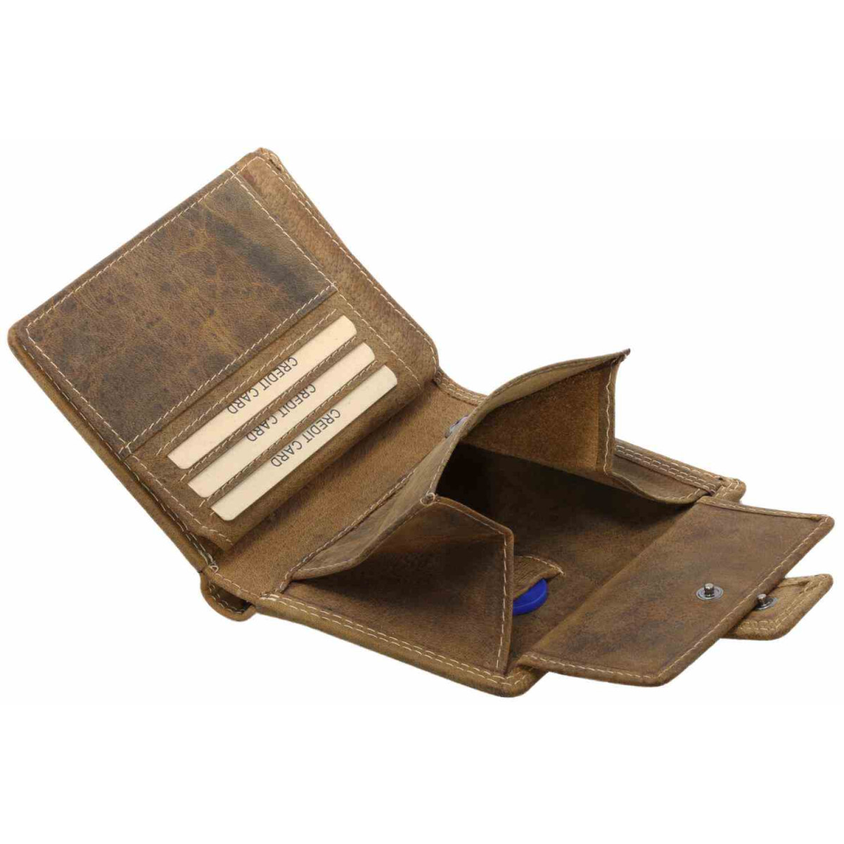 Time Resistance Herren Geldbörse Aus Vollnarbenleder - Minimalistisch Mit Münzfach