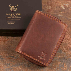 MATADOR SEOUL Leder Geldbörse amen Portemonnaie RFID Braun