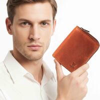 MATADOR SEOUL Leder Geldbörse Damen Portemonnaie RFID Braun