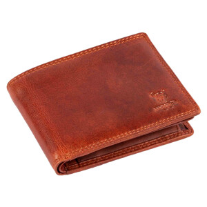 MATADOR Herren Leder Portemonnaie RFID Geldbörse Vintage Braun
