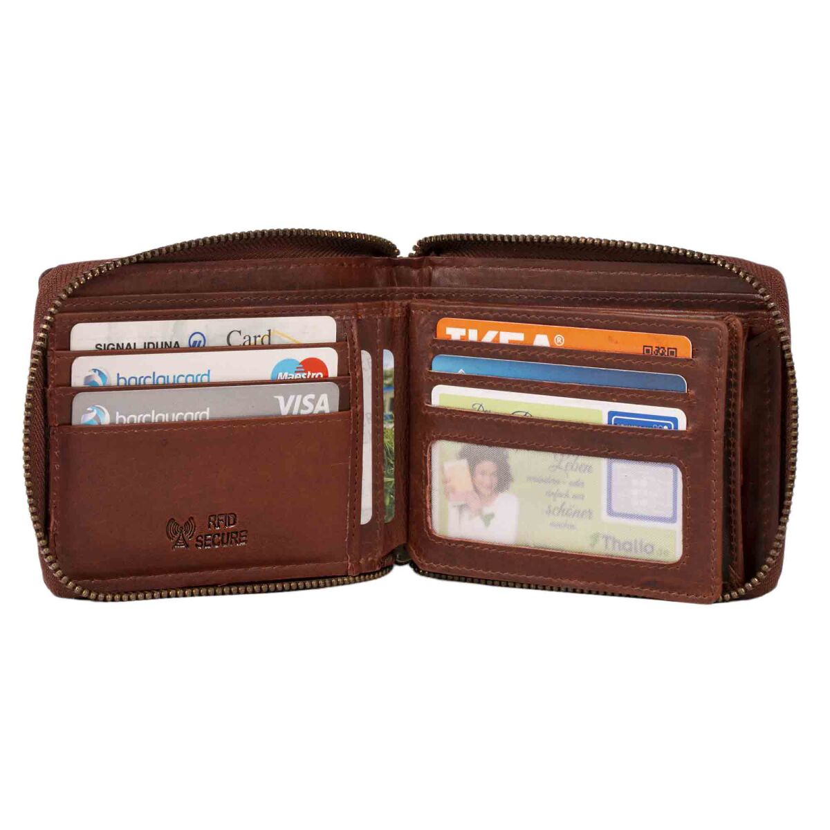 braun geldbörse herren