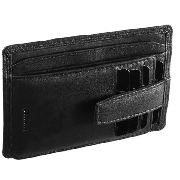 Pranke Klein Kartenetui Herren/Damen Geldbörse Portemonnaie aus Weichem Rinds Leder Portmonee Geldtasche Mini format ohne Kleingeldfach