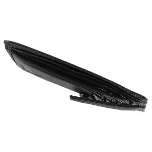 Pranke Klein Kartenetui Herren/Damen Geldbörse Portemonnaie aus Weichem Rinds Leder Portmonee Geldtasche Mini format ohne Kleingeldfach