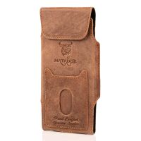 MATADOR Galaxy S26 S25 S24 S23 S22 Leder Gürteltasche Antik Braun