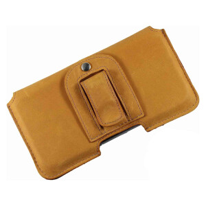 MATADOR iPhone 5 5S 5C SE Leder Handytasche Gürteltasche Gold Gelb