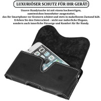 MATADOR iPhone SE 2020 6 6s Leder Gürteltasche Quer Schwarz