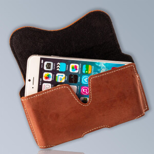 MATADOR iPhone 7 Leder Quertasche Gürteltasche Vintage Braun