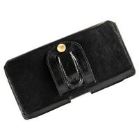MATADOR iPhone 15 Pro / 15 / 14 Pro / 14 / 13 Pro / 13 Leder Gürteltasche Schwarz