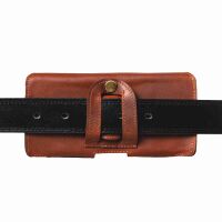 MATADOR iPhone 15 Pro Max / 14 Pro Max / 13 Pro Max Leder Gürteltasche Quer