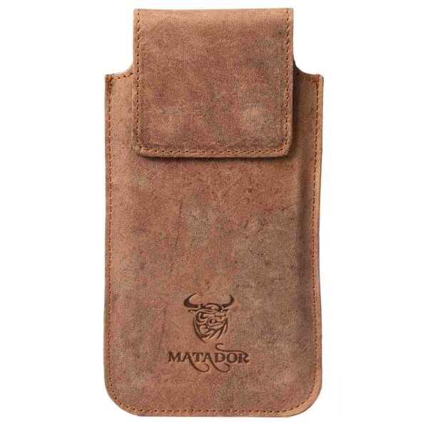 MATADOR iPhone 15 Pro Max / 14 Pro Max / 13 Pro Max Leder Vertikaltasche Braun