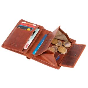 MATADOR VIGO Leder Geldbörse Geldbeutel Herren Brieftasche Braun