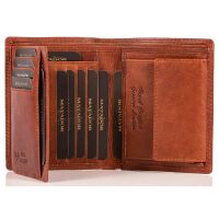 MATADOR VIGO Leder Geldbörse Geldbeutel Herren Brieftasche Braun