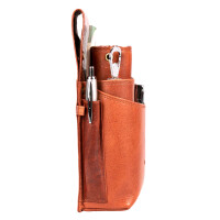 MATADOR VICIO Kellnerbörse mit Kette Leder Profi-Kellner-Set Vintage Braun