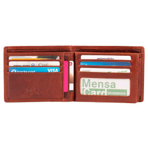 MATADOR Geldbörse Herren Leder Portemonnaie RFID Vintage Braun