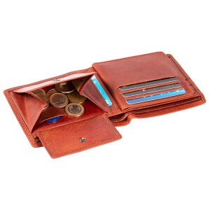 MATADOR Geldbörse Herren Leder Portemonnaie RFID Vintage Braun