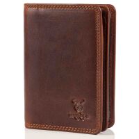 MATADOR Leder Kreditkartenetui PORTO Kreditkartenhülle Antik Braun