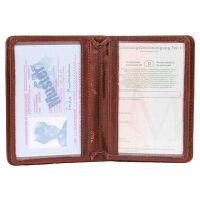 MATADOR Leder Kreditkartenetui PORTO Kreditkartenhülle RFID Antik Braun