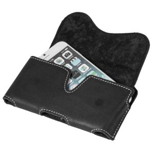 MATADOR iPhone 17e / 16e / 13 Mini / 12 Mini Leder Hülle Tasche Schwarz