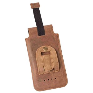 MATADOR iPhone 13 Mini 12 Mini 8 Leder Handytasche Vintage Braun