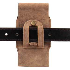 MATADOR iPhone 17 Pro Max 16 Pro Max Echt Leder Handytasche Antik Braun