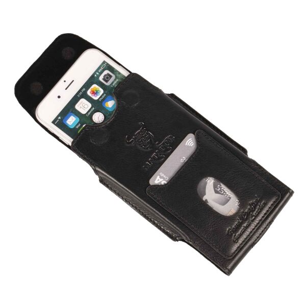 Yogurt Leder-Hülle Für IPhone 16 Pro Max | Handgefertigte Brieftaschenhülle Aus Ölleder | 17,5 Cm (6,9 Zoll)