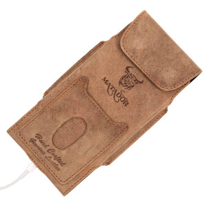 MATADOR iPhone 17 Pro Max iPhone 16 Pro Max Leder Gürteltasche Braun