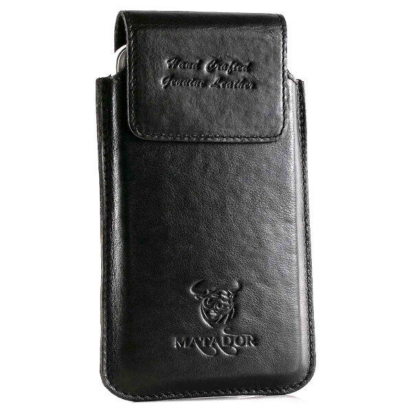 MATADOR iPhone 17 Pro Max 16 Pro Max Leder Gürteltasche Schwarz