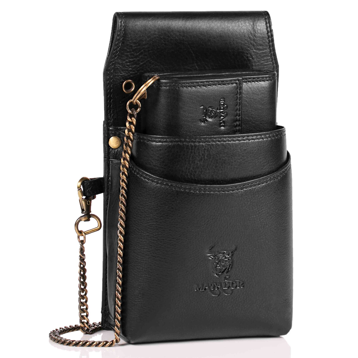 MATADOR ECHT Leder Kellnerbörse Kellnertasche mit Kette in ...