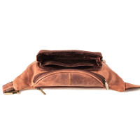 MATADOR Leder Bauchtasche Gürteltasche Hüfttasche Vintage Braun