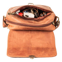 MATADOR JAKARTA Leder Schultertasche Tablettasche Unitasche Braun