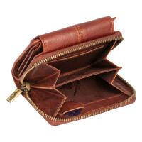 MATADOR SARAGOSSA Leder Damen Geldbörse Portemonnaie Braun