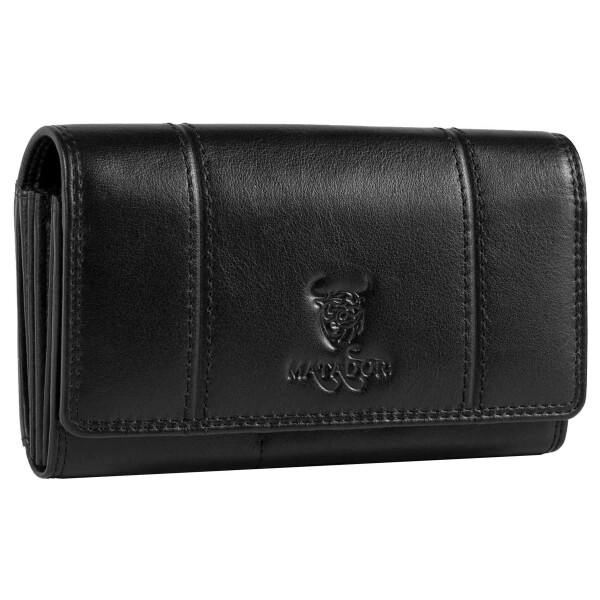 Offizielle Athletic Club Bilbao Geldbörse - Leder Portemonnaie Mit Geprägtem Löwen, Schwarz