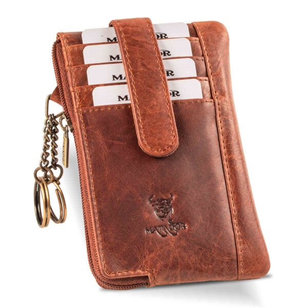 MATADOR BRISTOL Leder Schlüsseltasche Auto Motorrad RFID Braun