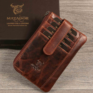 MATADOR BRISTOL Leder Schlüsseltasche Auto Motorrad RFID Braun