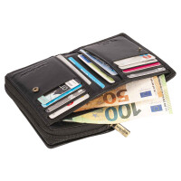 MATADOR SEOUL Leder Damen Geldbörse Geldbeutel RFID Schwarz