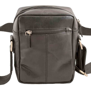 MATADOR Leder Umhängetasche Schultertasche Hüfttasche Vintage Schwarz