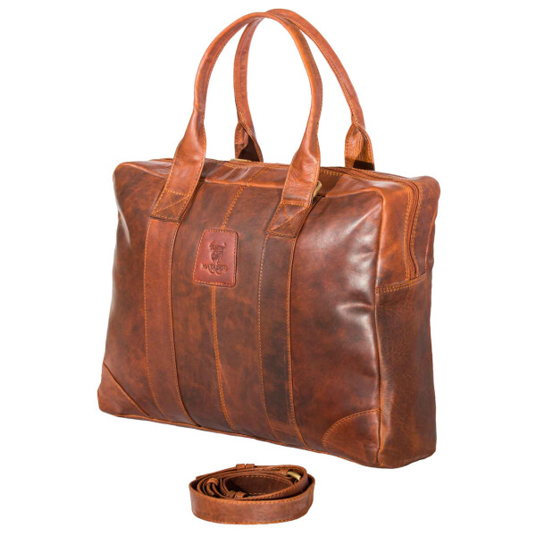 MATADOR Damen Ledertasche BROOKLYN Handtasche Vintage Braun