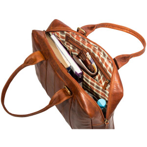 MATADOR Damen Ledertasche BROOKLYN Handtasche Vintage Braun