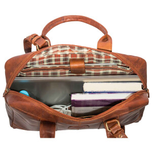 MATADOR Damen Ledertasche BROOKLYN Handtasche Vintage Braun