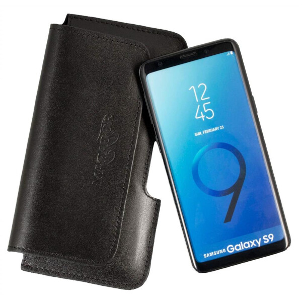 MATADOR Samsung Galaxy S9 Leder Gürteltasche Quer Schwarz