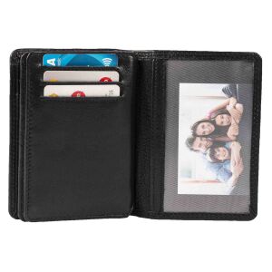 MATADOR Leder Kreditkartenetui PORTO Kreditkartenhülle RFID Schwarz