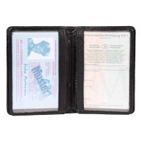 MATADOR Leder Kreditkartenetui PORTO Kreditkartenhülle RFID Schwarz